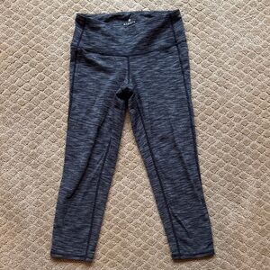 Athleta Charcoal GreyBlack Cropped Leggings